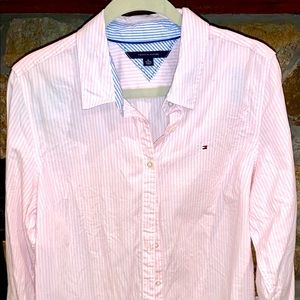 Tommy Hilfiger pinstriped button-down shirt